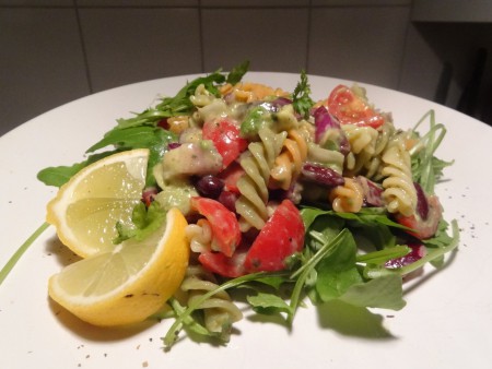 Recept: Veganistische pastasalade